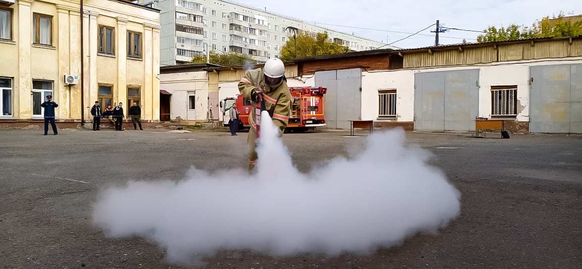 Первый в Омской области профессиональный экзамен по квалификации «Пожарный»